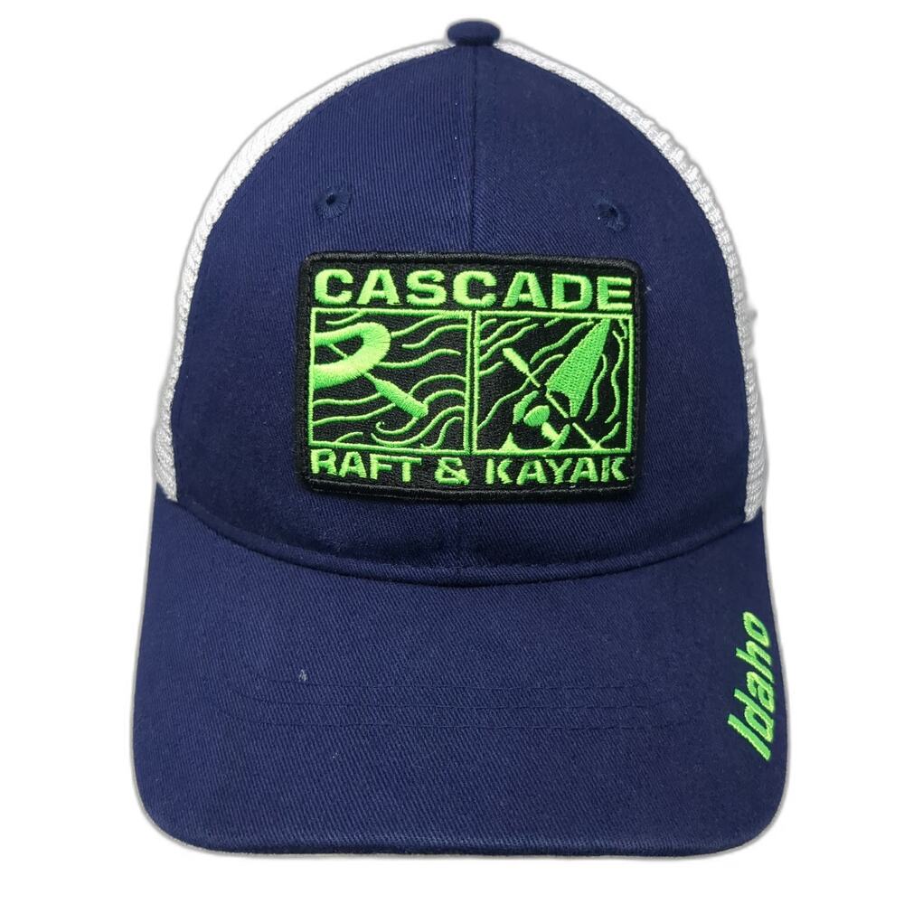 Vie Trucker Hat Blue One Size Idaho Payette River Cascade Raft Kayak Mesh Back